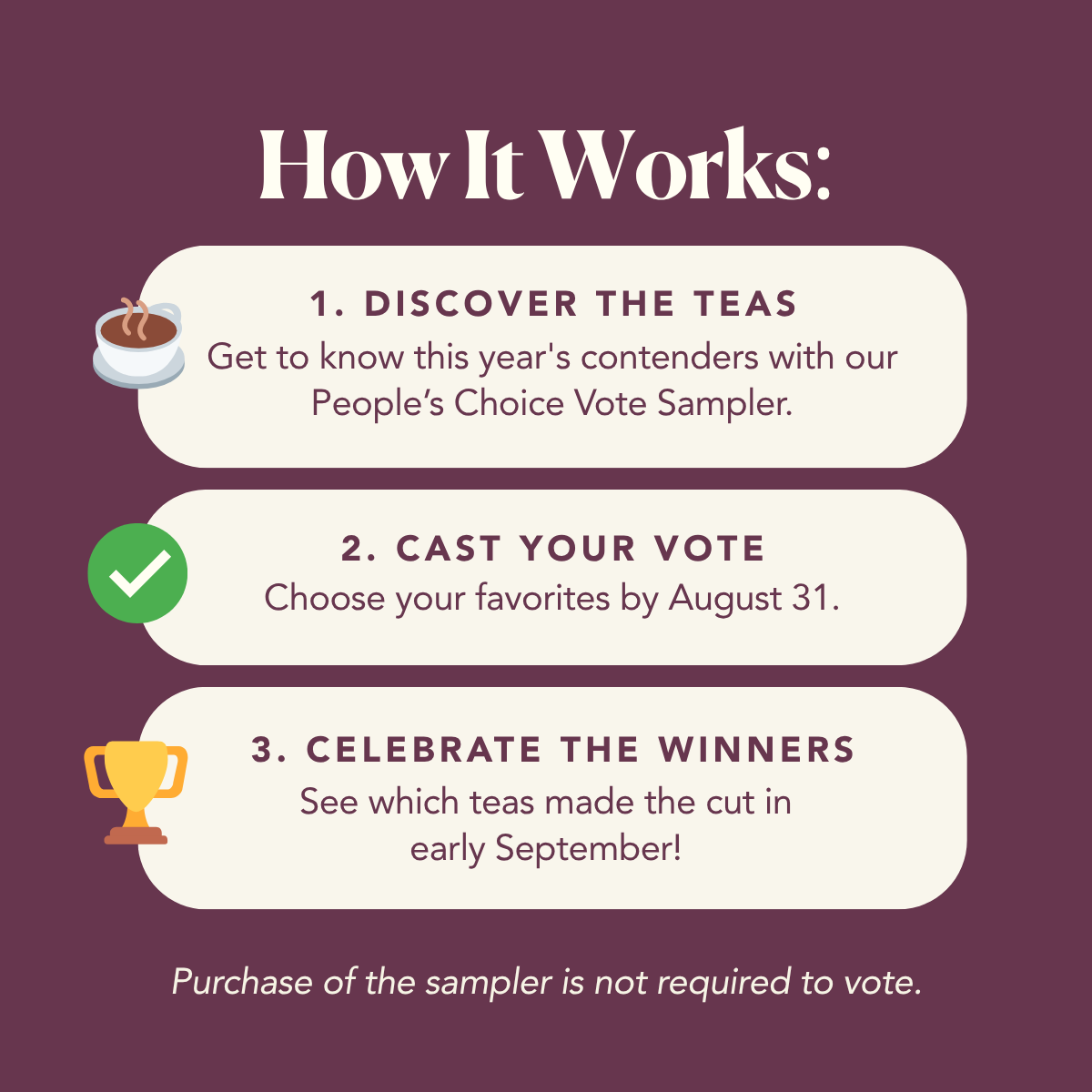 2025 People's Choice Award Vote Sampler (11 Samples)