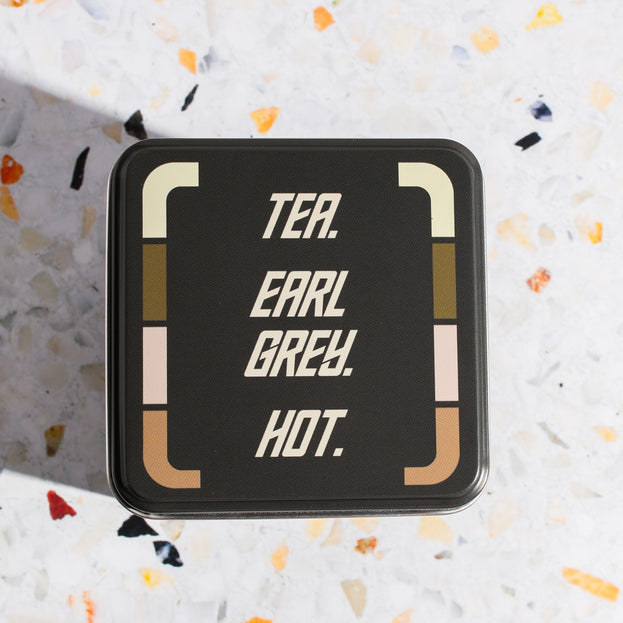 Picard Tea Tea. Earl Grey. Hot. Tin (Holds 1-2 oz Tea) – Plum Deluxe Tea