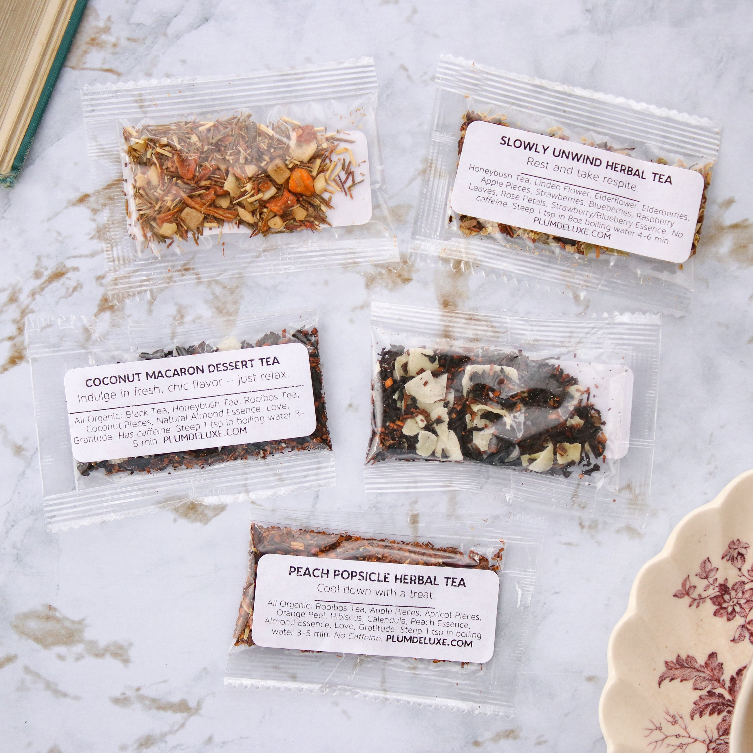 Custom Tea Sample Pack (3 Tea Samples) | Plum Deluxe – Plum Deluxe Tea