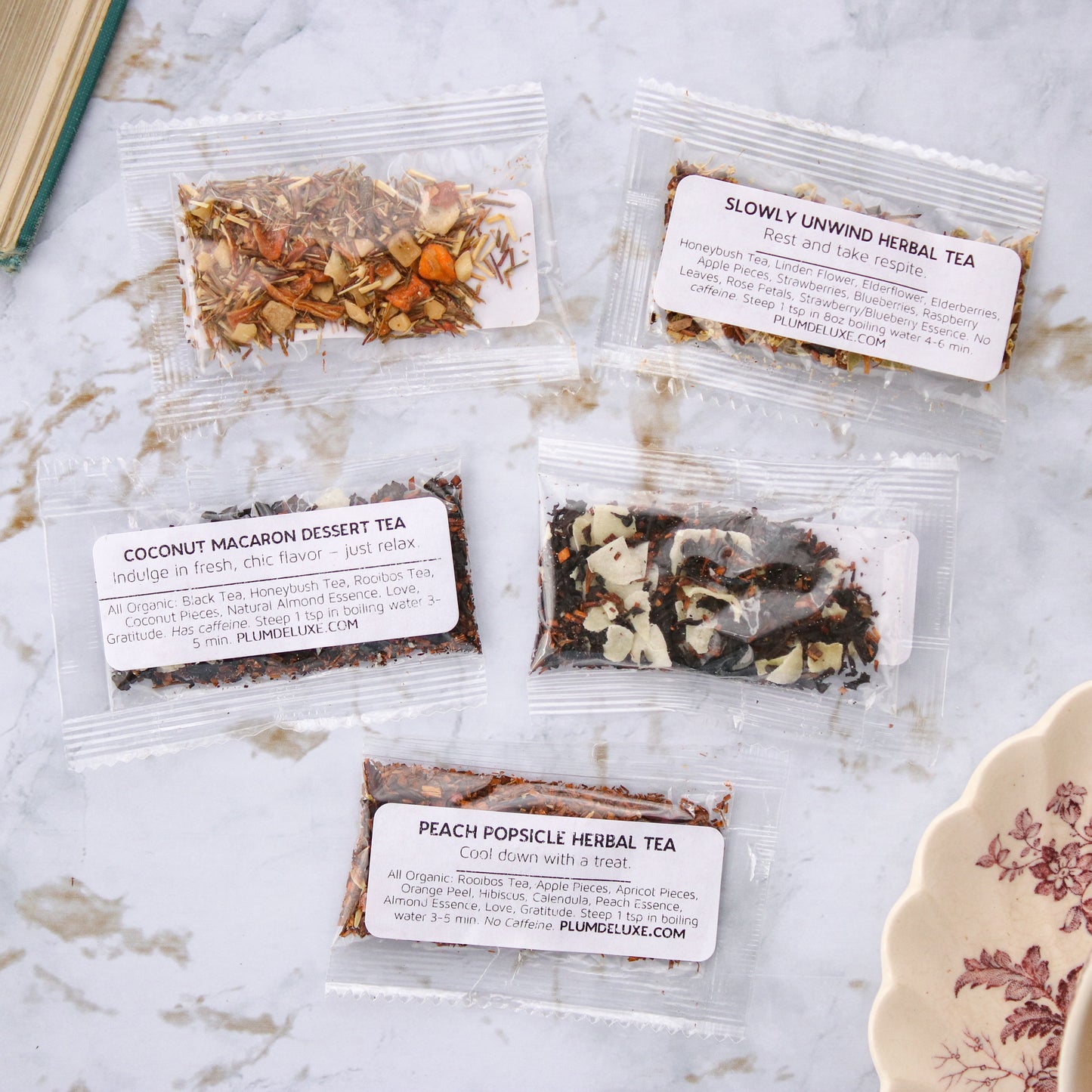 Custom Tea Sample Pack (3 Tea Samples) | Plum Deluxe – Plum Deluxe Tea