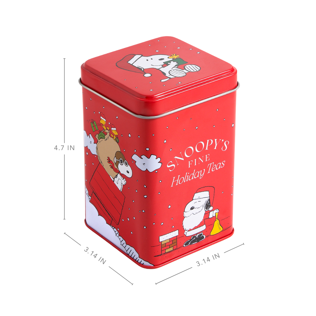 Snoopy’s Fine Holiday Teas Gift Tin (Tin + 5 Sample Flavors)