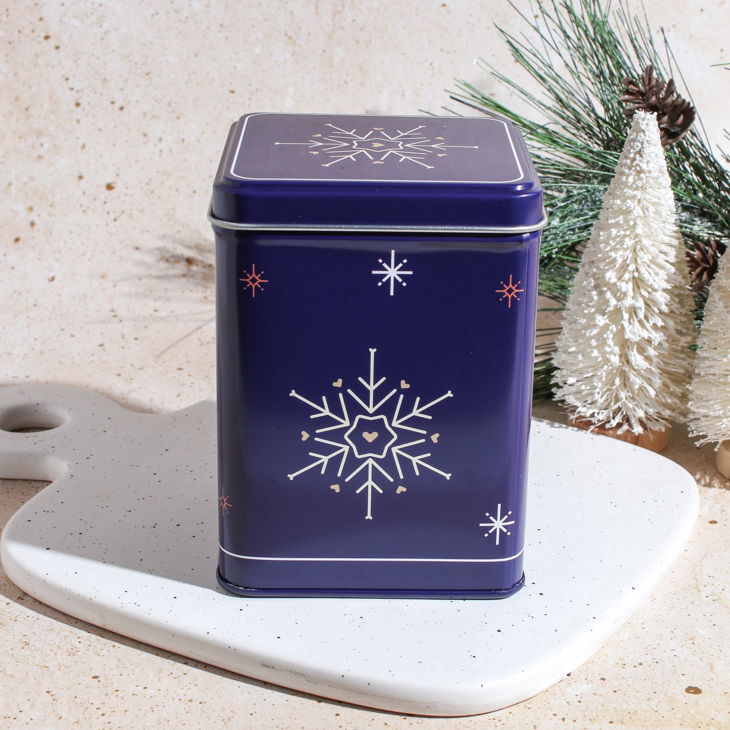 Snowflake Tea Tin Gift (Packed with 4 Tea Samples)
