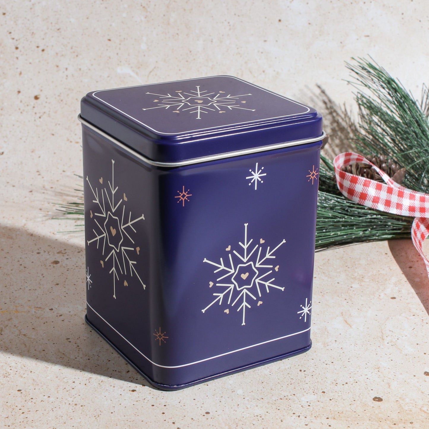 Snowflake Tea Tin Gift (Packed with 4 Tea Samples)