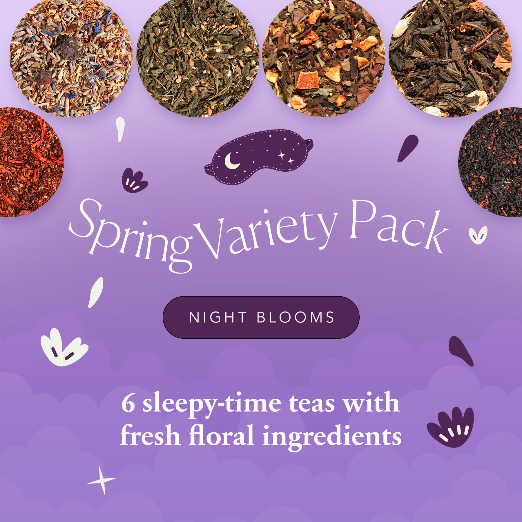 Spring Tea Variety Pack [6-Pack Variety of Flavors]