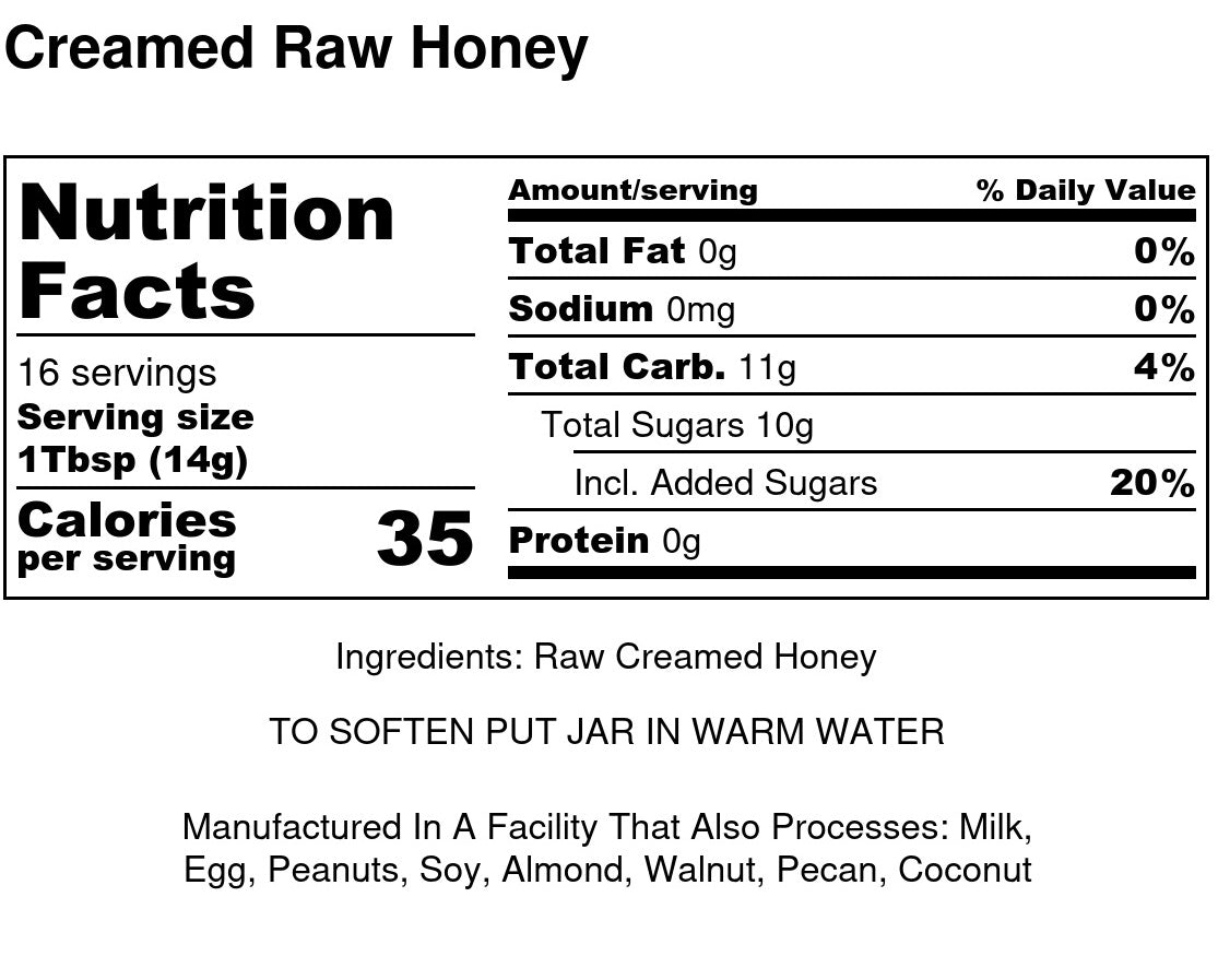 Raw Creamed Honey