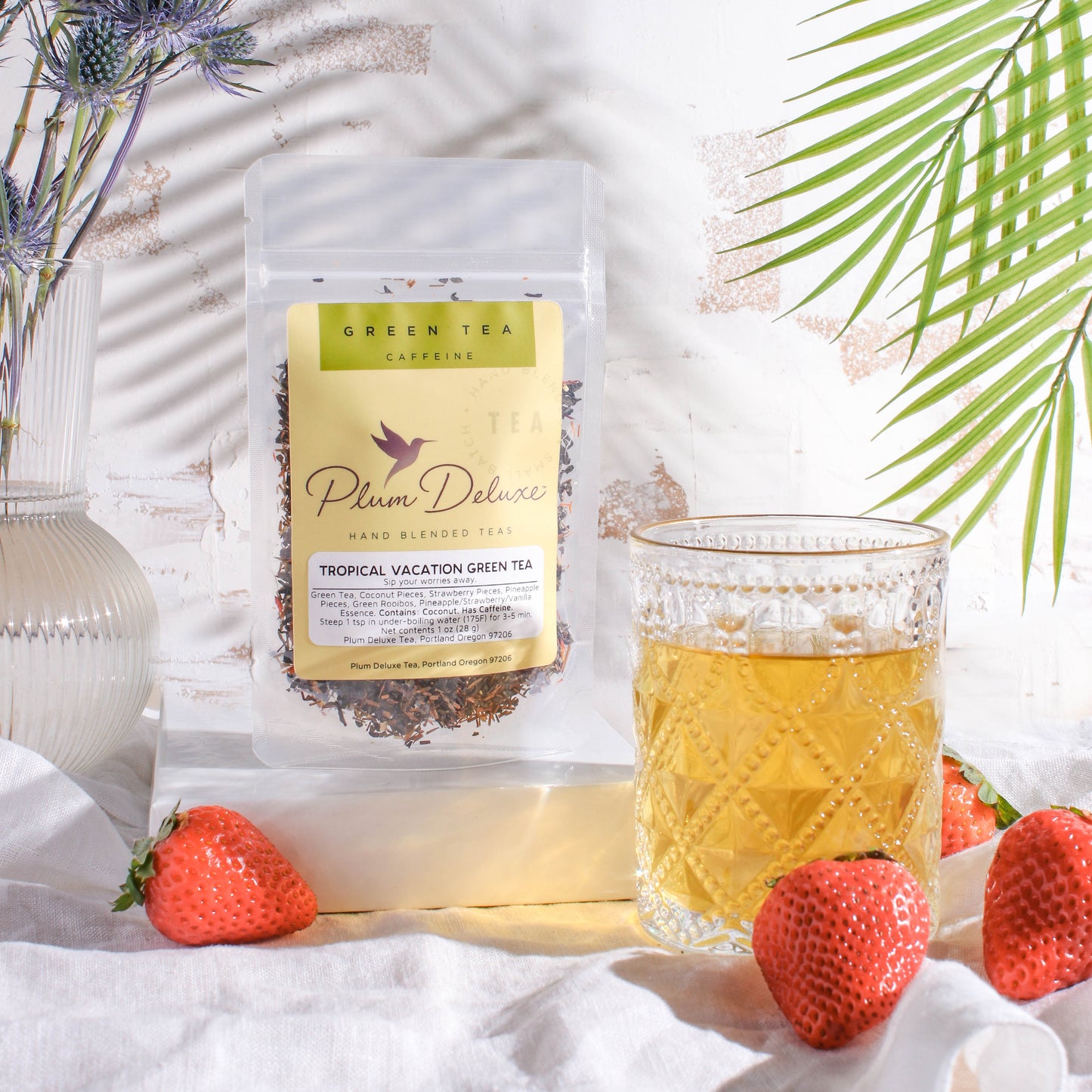 Tropical Vacation Green Tea (Strawberry - Coconut - Pineapple)
