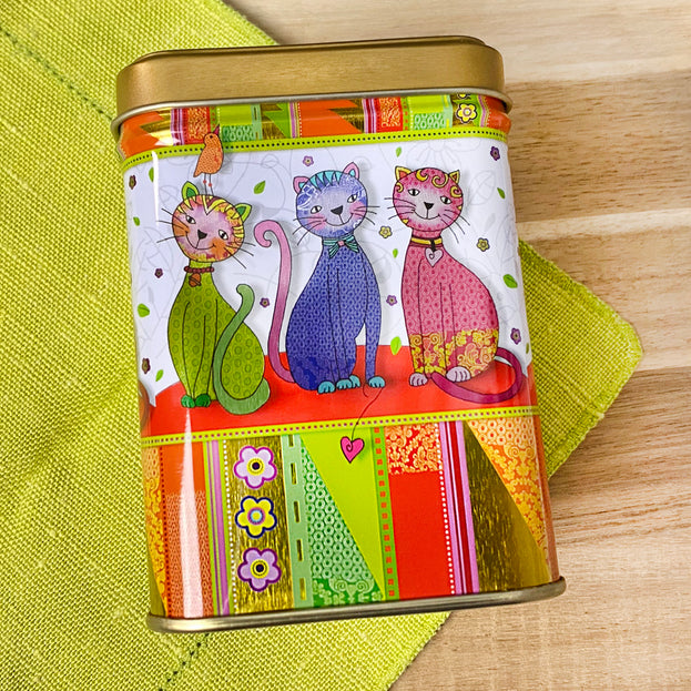 neon cats tin side