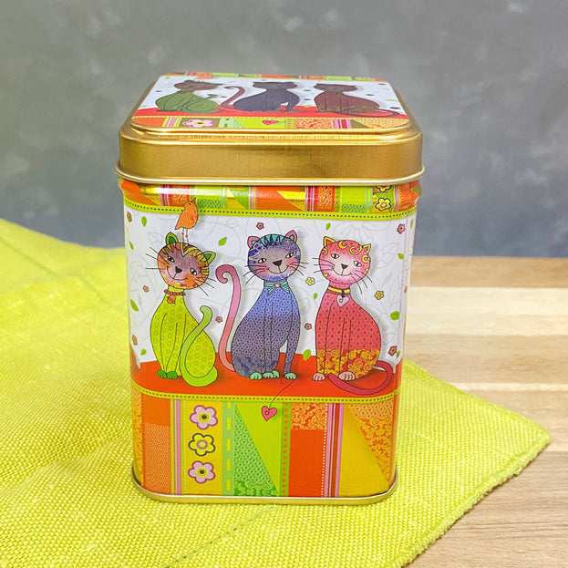 neon cats tin